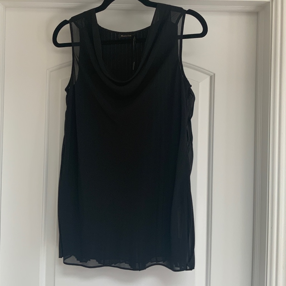 Massimo Dutti Pleated back Top